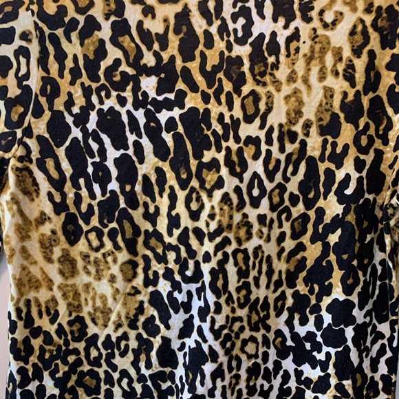 Jones New York Sport Leopard Print Cotton Blend Blouse Size S - Picture 11 of 11